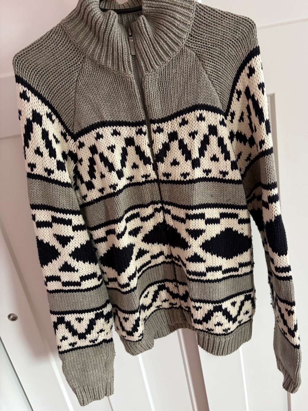 Ralph Lauren Zip-Front Fair Isle Cardigan -